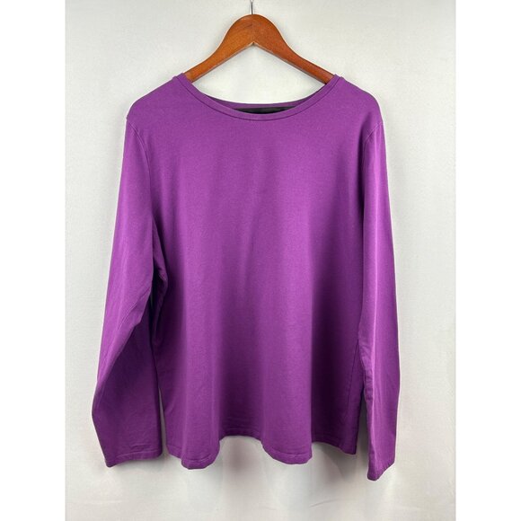 Women’s D&Co XL Purple Long Sleeve Shirt - Picture 1 of 5